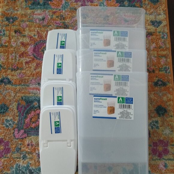 Surefresh Reusable Cereal Container - Set of 4 - Picture 2 of 3